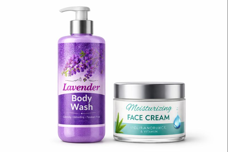 Etiquetas para cosméticos y cuidado personal